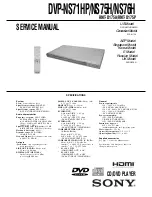 Sony DVP-NS71HP Service Manual preview