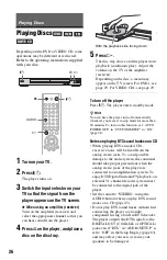 Предварительный просмотр 26 страницы Sony DVP NS725P - Progressive-Scan DVD/CD Player Operating Instructions Manual