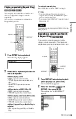 Предварительный просмотр 35 страницы Sony DVP NS725P - Progressive-Scan DVD/CD Player Operating Instructions Manual