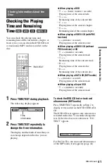 Preview for 41 page of Sony DVP NS725P - Progressive-Scan DVD/CD Player Operating Instructions Manual