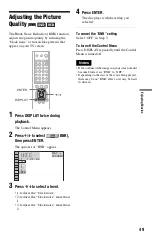 Предварительный просмотр 49 страницы Sony DVP NS725P - Progressive-Scan DVD/CD Player Operating Instructions Manual