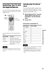 Предварительный просмотр 57 страницы Sony DVP NS725P - Progressive-Scan DVD/CD Player Operating Instructions Manual