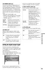 Preview for 63 page of Sony DVP NS725P - Progressive-Scan DVD/CD Player Operating Instructions Manual