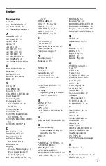 Preview for 71 page of Sony DVP NS725P - Progressive-Scan DVD/CD Player Operating Instructions Manual