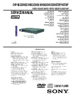 Предварительный просмотр 1 страницы Sony DVP NS725P - Progressive-Scan DVD/CD Player Service Manual