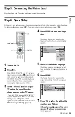 Предварительный просмотр 25 страницы Sony DVP-NS730P Operating Instructions Manual