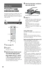 Предварительный просмотр 28 страницы Sony DVP-NS730P Operating Instructions Manual