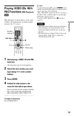 Предварительный просмотр 33 страницы Sony DVP-NS730P Operating Instructions Manual