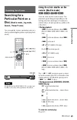 Предварительный просмотр 41 страницы Sony DVP-NS730P Operating Instructions Manual