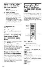 Предварительный просмотр 42 страницы Sony DVP-NS730P Operating Instructions Manual