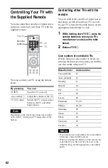 Предварительный просмотр 62 страницы Sony DVP-NS730P Operating Instructions Manual