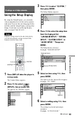 Предварительный просмотр 63 страницы Sony DVP-NS730P Operating Instructions Manual