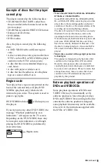 Preview for 9 page of Sony DVP-NS775V Operating Instructions Manual