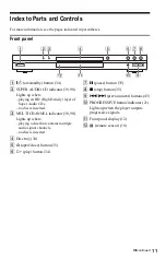 Preview for 11 page of Sony DVP-NS775V Operating Instructions Manual