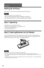 Preview for 18 page of Sony DVP-NS775V Operating Instructions Manual