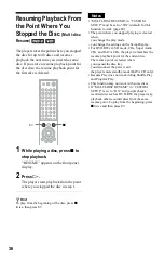 Preview for 36 page of Sony DVP-NS775V Operating Instructions Manual