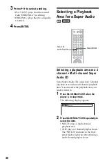 Preview for 38 page of Sony DVP-NS775V Operating Instructions Manual