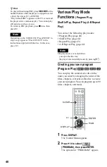 Preview for 40 page of Sony DVP-NS775V Operating Instructions Manual