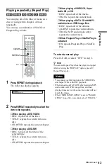 Preview for 43 page of Sony DVP-NS775V Operating Instructions Manual