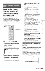 Preview for 49 page of Sony DVP-NS775V Operating Instructions Manual