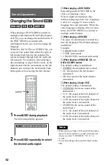 Preview for 52 page of Sony DVP-NS775V Operating Instructions Manual