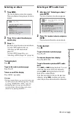 Preview for 63 page of Sony DVP-NS775V Operating Instructions Manual