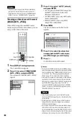 Preview for 66 page of Sony DVP-NS775V Operating Instructions Manual