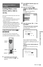 Preview for 69 page of Sony DVP-NS775V Operating Instructions Manual