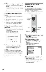 Preview for 70 page of Sony DVP-NS775V Operating Instructions Manual