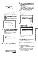 Preview for 71 page of Sony DVP-NS775V Operating Instructions Manual