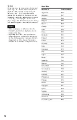 Preview for 72 page of Sony DVP-NS775V Operating Instructions Manual