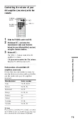 Preview for 75 page of Sony DVP-NS775V Operating Instructions Manual