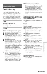 Preview for 85 page of Sony DVP-NS775V Operating Instructions Manual