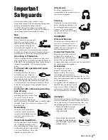 Preview for 3 page of Sony DVP-NS77H/B - Cd/dvd Player. Color Operating Instructions Manual