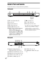 Preview for 10 page of Sony DVP-NS77H/B - Cd/dvd Player. Color Operating Instructions Manual