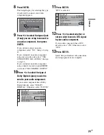 Preview for 25 page of Sony DVP-NS77H/B - Cd/dvd Player. Color Operating Instructions Manual