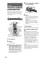 Preview for 26 page of Sony DVP-NS77H/B - Cd/dvd Player. Color Operating Instructions Manual