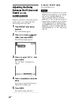 Preview for 38 page of Sony DVP-NS77H/B - Cd/dvd Player. Color Operating Instructions Manual