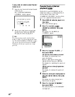 Preview for 40 page of Sony DVP-NS77H/B - Cd/dvd Player. Color Operating Instructions Manual