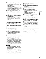 Preview for 41 page of Sony DVP-NS77H/B - Cd/dvd Player. Color Operating Instructions Manual