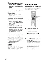 Preview for 44 page of Sony DVP-NS77H/B - Cd/dvd Player. Color Operating Instructions Manual