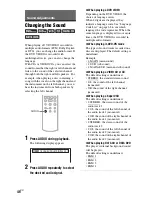 Preview for 46 page of Sony DVP-NS77H/B - Cd/dvd Player. Color Operating Instructions Manual