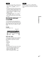 Preview for 47 page of Sony DVP-NS77H/B - Cd/dvd Player. Color Operating Instructions Manual