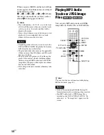 Preview for 50 page of Sony DVP-NS77H/B - Cd/dvd Player. Color Operating Instructions Manual