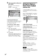 Preview for 56 page of Sony DVP-NS77H/B - Cd/dvd Player. Color Operating Instructions Manual