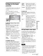 Preview for 61 page of Sony DVP-NS77H/B - Cd/dvd Player. Color Operating Instructions Manual