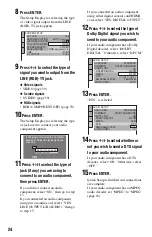 Предварительный просмотр 24 страницы Sony DVP-NS78H Operating Instructions Manual