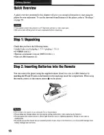 Preview for 16 page of Sony DVP-NS900V - Sacd/dvd Player Operating Instructions Manual