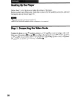 Preview for 20 page of Sony DVP-NS900V - Sacd/dvd Player Operating Instructions Manual