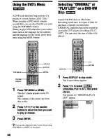 Preview for 40 page of Sony DVP-NS900V - Sacd/dvd Player Operating Instructions Manual